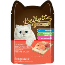 Bellotta Wet Food for Cats and Kittens, Tuna and Salmon, 85 g (Pack of 12) Bellotta Wet Food for Cats and Kittens, Tuna and Salmon, 85 g (Pack of 12)