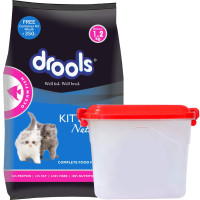 Drools Kitten(1-12 Months) Dry Cat Food, Ocean Fish, 1.2kg with Free Container Drools Kitten(1-12 Months) Dry Cat Food, Ocean Fish, 1.2kg with Free Container