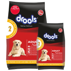 Drools Chicken and Egg Adult Dry Dog Food, 3 kg with Free 1.2 kg Drools Chicken and Egg Adult Dry Dog Food, 3 kg with Free 1.2 kg