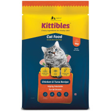 Kittibles Cat Food Dry Adult, 1kg - Chicken, Tuna Fish, Ashwagandha, Rosemary Extract Kittibles Cat Food Dry Adult, 1kg - Chicken, Tuna Fish, Ashwagandha, Rosemary Extract