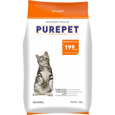 Purepet Mackerel Adult Dry Cat Food, 1.2 kg Purepet Mackerel Adult Dry Cat Food, 1.2 kg