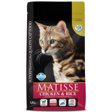Farmina Pet Foods Matisse - Chicken & Rice - Cat Dry Food - Adult (1.5kg) Farmina Pet Foods Matisse - Chicken & Rice - Cat Dry Food - Adult (1.5kg)