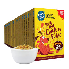 Captain Zack Ready to Eat Adult & Puppy | Dog Wet Food with Gravy | 100 gm | Pack of 24 | Really Real Chicken Pulao | Healthy Home Style Captain Zack Ready to Eat Adult & Puppy | Dog Wet Food with Gravy | 100 gm | Pack of 24 | Really Real Chicken Pulao | Healthy Home Style