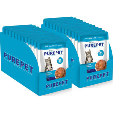 Purepet Wet Cat Food, Real Chicken and Chicken Liver in Gravy, 24 Pouches (24 x 70g) Purepet Wet Cat Food, Real Chicken and Chicken Liver in Gravy, 24 Pouches (24 x 70g)